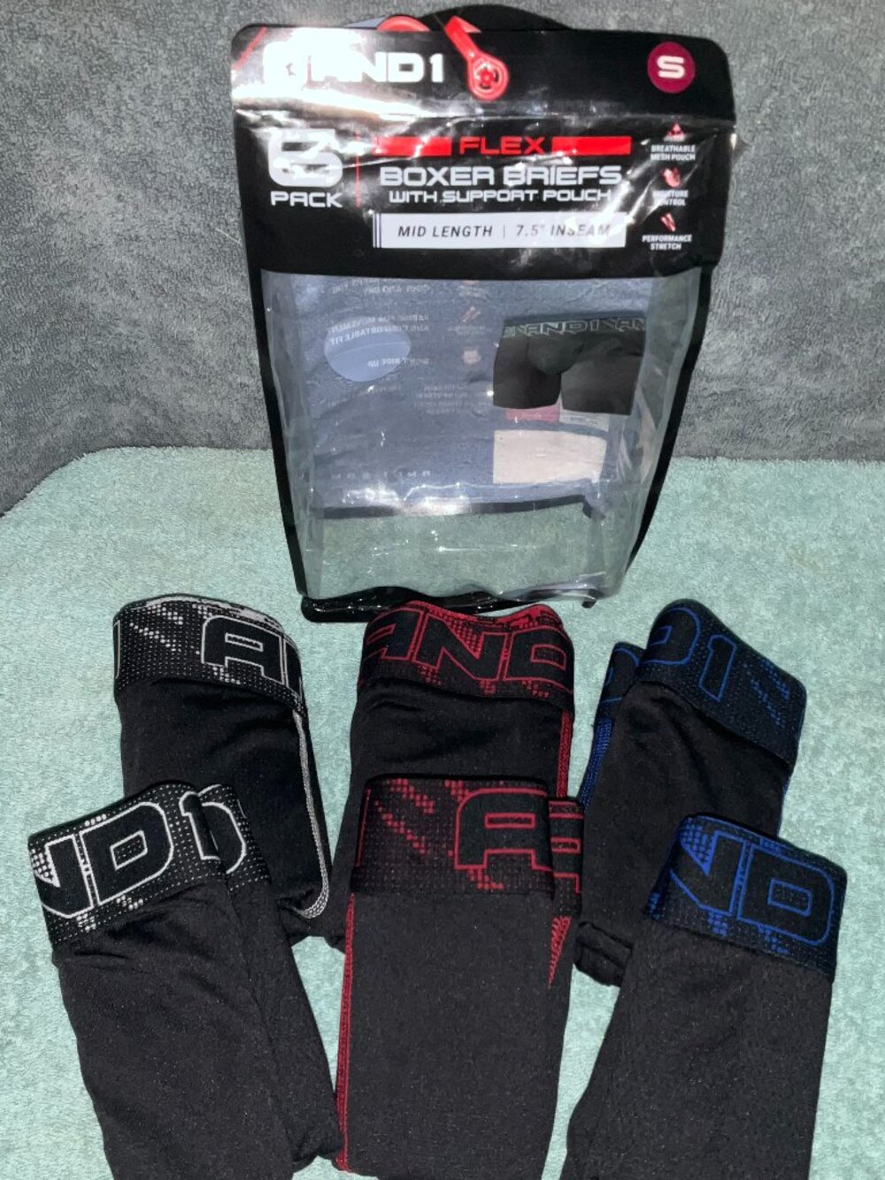 Men's And1 Black Boxer Briefs